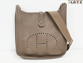 エルメス HERMES エブリン3 PM ショルダーバッグ トリヨンクレマンス エトゥープ A刻印 美品 【中古】バッグ