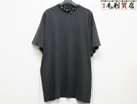 バレンシアガ BALENCIAGA Pierced オーバーサイズ Tシャツ サイズ1 ブラック 761460 TPVD4 ピアス装飾 【中古】 半袖 カットソー