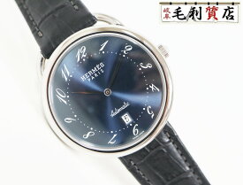 エルメス HERMES アルソー AR4.810 ブルー ステンレス SS 自動巻き 41mm メンズ 【中古】時計
