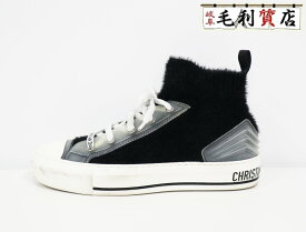 クリスチャン ディオール CHRISTIAN DIOR WALK'N'DIOR ファブリック ハイカット サイズ37 1/2 24.5cm【中古】スニーカー