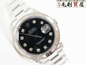 ロレックス ROLEX デイトジャスト サンダーバード 16264G ブラック 10P ダイヤ Y番 ステンレス ホワイトゴールド 自動巻き メンズ 時計