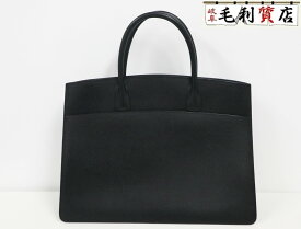 エルメス HERMES ホワイトバス GM 40 フィヨルド レザー ノワール ブラック □O刻印【中古】 ハンドバッグ バッグ
