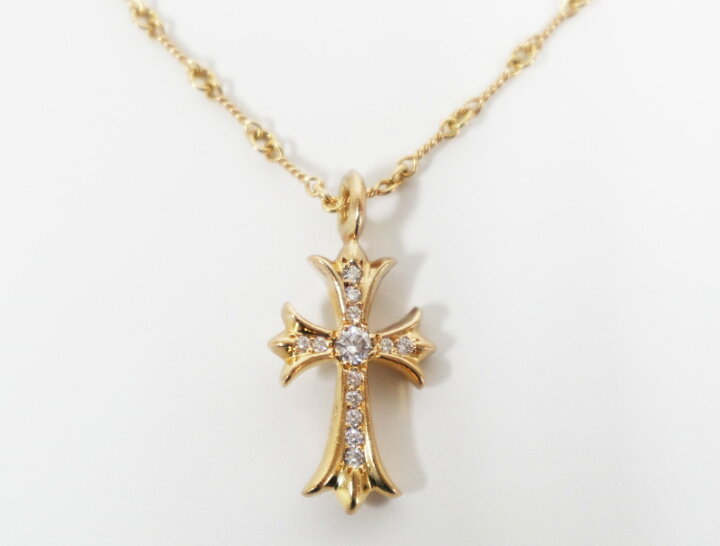 楽天市場】CHROME HEARTS クロムハーツ タイニーファットクロス パヴェ 