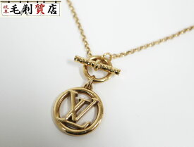 ルイヴィトン LOUIS VUITTON ネックレス コリエ・ベイビールイーズ LVサークル チャーム ゴールド M00598 美品 【中古】アクセサリー