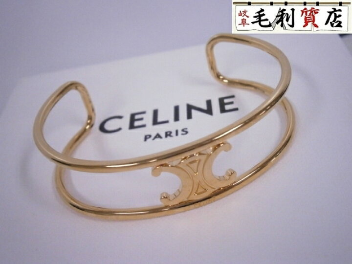 楽天市場】極美品!!セリーヌ CELINE ブレスレット マイヨン トリオンフ 