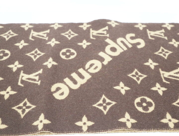 楽天市場】ルイヴィトン LOUIS VUITTON シュプリーム コラボ マフラー  