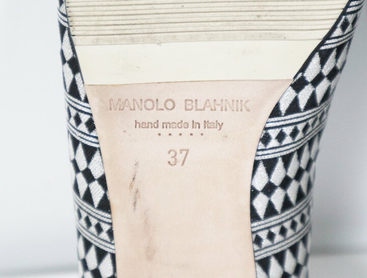楽天市場】MANOLO BLAHNIK マノロブラニク ハンギシ パンプス 37 