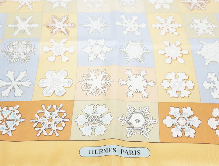 楽天市場】エルメス HERMES カレ90 雪の結晶 FEUX DE L 