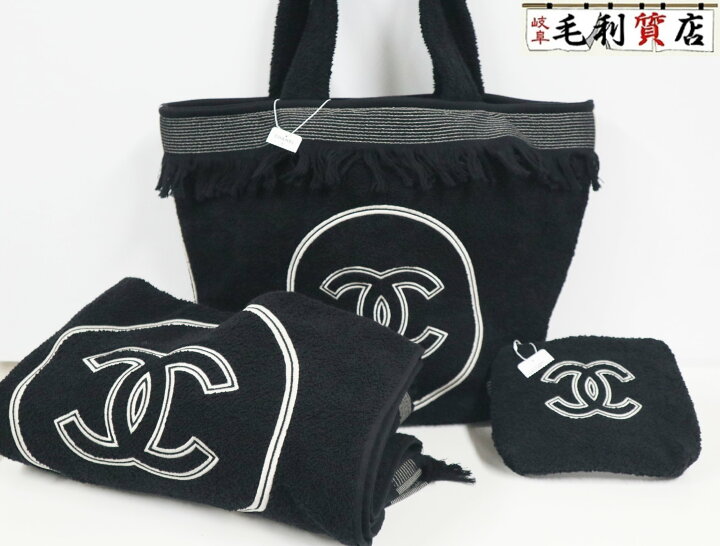 楽天市場】シャネル CHANEL ビッグココマーク フリンジ ビーチバッグ 