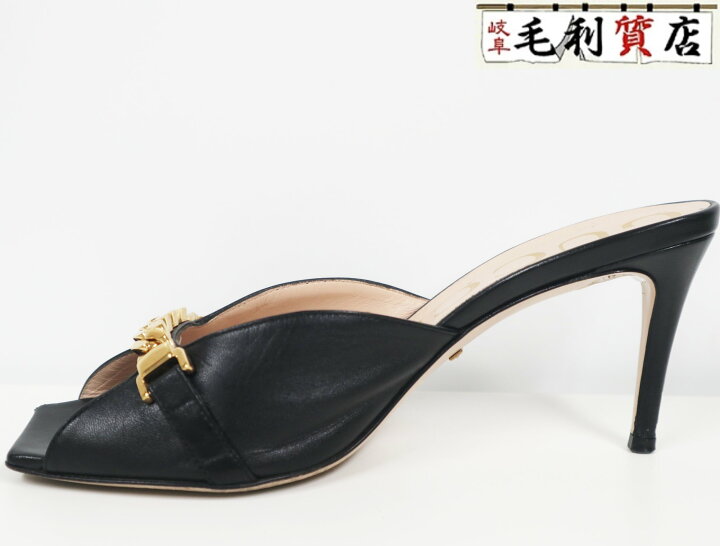 楽天市場】グッチ GUCCI レザー チェーン サンダル 626769 ミュール 