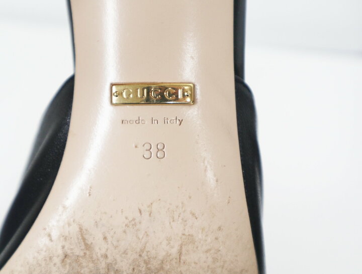 楽天市場】グッチ GUCCI レザー チェーン サンダル 626769 ミュール 