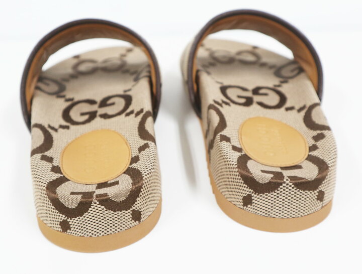 楽天市場】グッチ GUCCI ジャンボ GGキャンバス メンズ スライド 