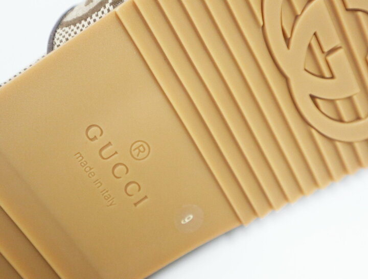 楽天市場】グッチ GUCCI ジャンボ GGキャンバス メンズ スライド 