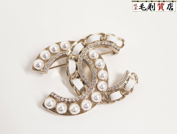 楽天市場】シャネル CHANEL B19C ココマーク ブローチ ラインストーン  