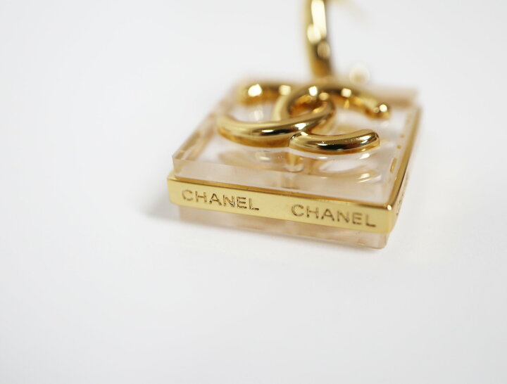 楽天市場】シャネル CHANEL B23S ココマーク クリア スクエア ゴールド  