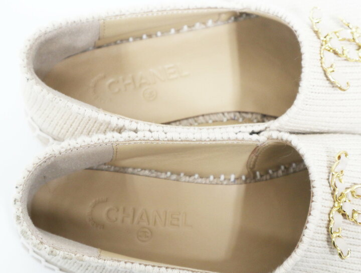 楽天市場】シャネル CHANEL エスパドリーユ G33215 ツイード シャネル  