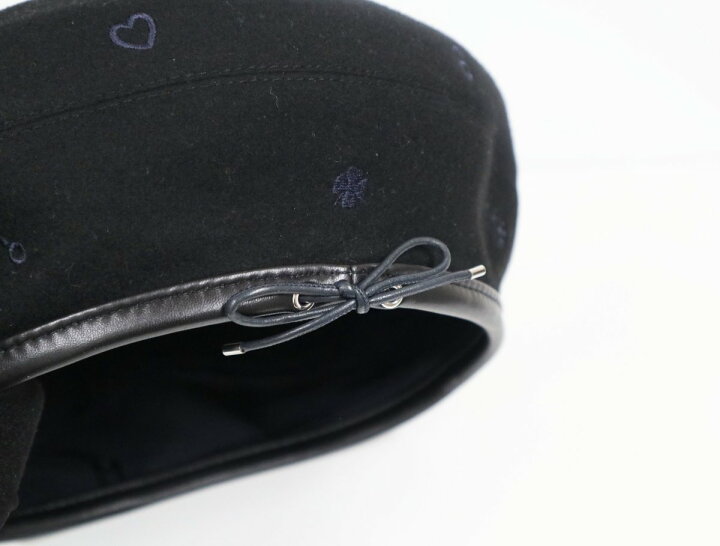 楽天市場】未使用品!!HERMES エルメス ベレー帽 カシミア レザー 59 