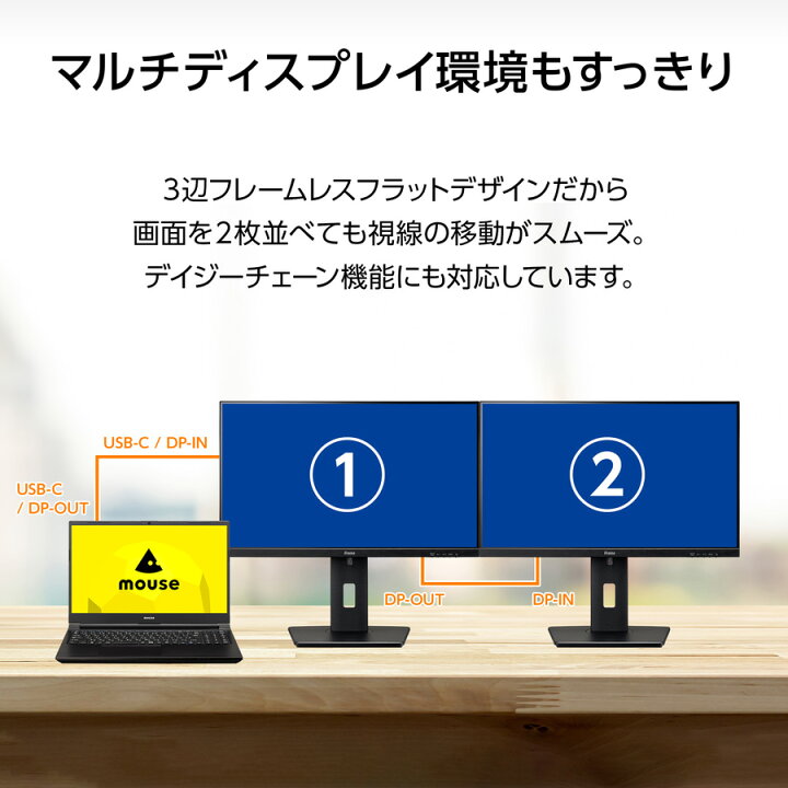 楽天市場】iiyama モニター ProLite XUB2497HSN-B2 23.8型 IPS方式 USB 