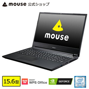 ノートパソコン office付き 新品 MB-K700XN-M2SH5-MA パソコン 15.6型 Windows10 Core i7-9750H 32GB メモリ 512GB M.2 SSD(NVMe) 1TB HDD GeForce MX250 WPS Office付き mouse マウスコンピューター PC BTO