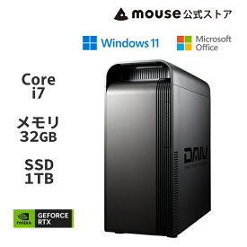 【ポイント5倍＆2千円オフクーポン★4/23 09:59まで】DAIV FX-I7G60 Core i7-14700KF 32GB メモリ 1TB M.2 SSD GeForce RTX 4060 静音性が高い水冷CPUクーラー搭載！ Office付き デスクトップ パソコン マウスコンピューター 新品 クリエイターpc