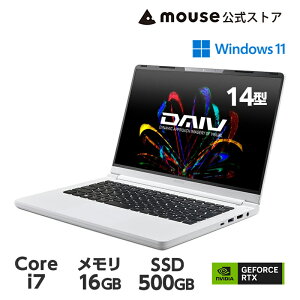 yGg[P10{9/4 20`zy1~ItN[|Ώہ9/4 20`zm[gp\R Officet Vi DAIV R4-I7G50WT-B NGC^[PC 14^ tHD t Core i7-13620H 16GB  500GB M.2 SSDGeForce RTX40