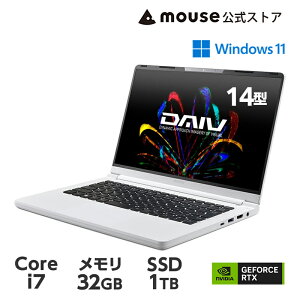 m[gp\R Officet Vi DAIV R4-I7G50WT-Bi32GB ځjNGC^[PC 14^ tHD t Core i7-13620H 1TB M.2 SSDGeForce RTX4050 mouse }EXRs[^[