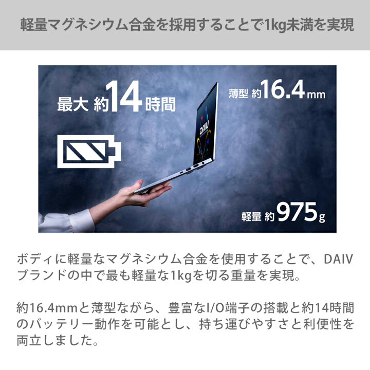 楽天市場】【エントリーでP7倍☆4/10 01:59まで】DAIV Z4-I7I01SR-A 