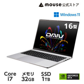 【ポイント5倍＆2千円オフクーポン★4/23 09:59まで】DAIV Z6-I7G60SR-A クリエイターPC 16型 WQXGA液晶 Core i7-13700H 32GB メモリ 1TB M.2 SSD GeForce RTX 4060 ノートパソコン 新品 mouse マウスコンピューター おすすめ