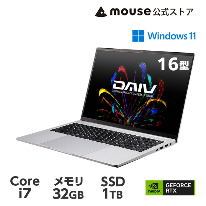 楽天市場】DAIV Z6-I7G60SR-A クリエイターPC 16型 WQXGA液晶 Core i7  