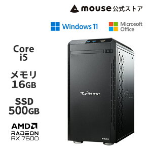 y|Cg7{`9/1܂ŁzG TUNE DG-I5A60 Q[~OPC fXNgbv p\R Core i5 14400F 16GB  500GB M.2 SSD Radeon RX 7600 Officet Vi }EXRs[^[ mouse PC 