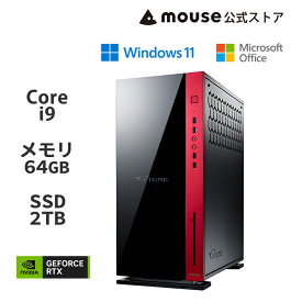 【ポイント5倍！6月3日09：59まで】G-Tune FZ-I9G90 ゲーミングPC デスクトップ パソコン Core i9-14900KF 64GB メモリ 2TB NVMe SSD GeForce RTX 4090 Office付き 水冷CPUクーラー 新品 マウスコンピューター