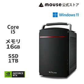 【ポイント5倍★3/29～4/1】G-Tune PG-I5G60 ゲーミングPC デスクトップ パソコン Core i5-14400F 16GB メモリ 1TB M.2 SSD GeForce RTX 4060 マウスコンピューター PC 新品 おすすめ ※2024/1/29より後継機種