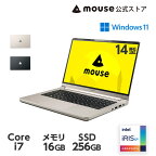 【ポイント5倍★3/29～4/1】mouse F4-I7I01 [ Windows 11 ] 14型 Core i7-1260P 16GB メモリ 256GB SSD ノートパソコン 新品 マウスコンピューター PC おすすめ