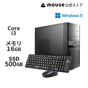 yGg[P10{5ItN[|I5/16 01F59܂Łzmouse MH-I3U01 Core i3-14100 16GB  500GB M.2 SSD fXNgbv p\R }EXRs[^[ PC Vi 