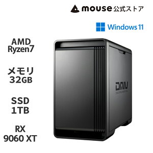 �y3�N�ۏ؁E�������Y�E�����z�N���G�C�^�[PC �f�X�N�g�b�v �V�i DAIV KM-A7A6X RADEON RX 9060 XT (16 GB) AMD Ryzen 7 9700X 32GB ������ 1TB SSD �I�ׂ� Office�t�� �p�\�R�� �}�E�X�R���s���[�^�[ mouse PC