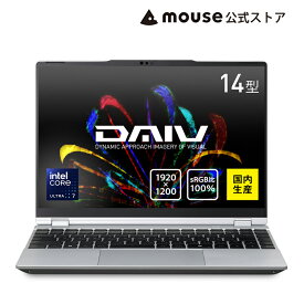 【エントリーでP7倍★5/9 20時〜】【3年保証・国内生産・公式】DAIV Z4-I7I01SR-B クリエイターPC 14インチ WUXGA液晶 Core Ultra 7 255H 16GB メモリ 1TB SSD ノートパソコン 新品 Office付き マウスコンピューター ※2025/11/13から後継モデル