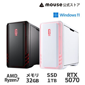 �y3�N�ۏ؁E�������Y�E�����zG TUNE DG-A7G70 �Q�[�~���OPC �f�X�N�g�b�v �p�\�R�� AMD Ryzen 7 7800X3D 32GB ������ 1TB SSD RTX 5070 �I�ׂ�J���[ �� �� Office�t�� �V�i mouse