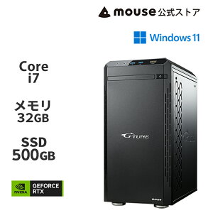 G TUNE DG-I7G60 Q[~OPC fXNgbv p\R Core i7 14700F 32GB  500GB SSD GeForce RTX 5060 Iׂ Officet Vi }EXRs[^[ mouse PC 2025/7/10RTX 5060ڌpfɂȂ܂