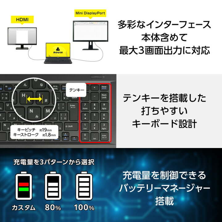 楽天市場】【3年保証・国内生産・公式】ノートパソコン Office付き 