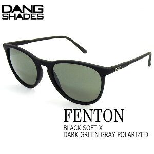 �T���O���X �t�@�b�V���� �X�|�[�c DANG SHADE �_���V�F�C�Y FENTON BLACK SOFT X DARK GREEN GRAY POLARIZED �t�F���g�� �y�� �l�C