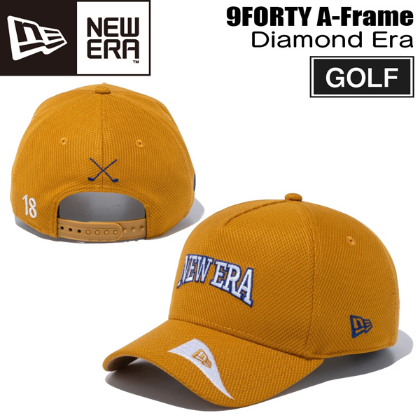 ニューエラ キャップ NEW ERA Diamond Era 9FORTY 帽子 ヴィンテージゴールド ゴルフ GOLF
