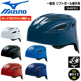 野球 MIZUNO ミズノ 一般用 ソフトボール捕手用 ヘルメット ヒートプロテクション構造