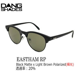 �T���O���X �ዾ DANG SHADES �_���V�F�C�Y EASTHAM RP BLACK MATTE X LIGHT BROWN POLARIZED �C�[�X�g�n�� �n�C�R�X�g�p�t�H�[�}���X �Ό�