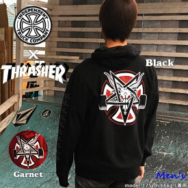 INDEPENDENTxTHRASHER PENTAGRAM CROSS PULLOVER パーカ インディペンデントxスラッシャー