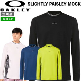 オークリー ゴルフ モックシャツ OAKLEY SLIGHTLY PAISLEY MOCK 長袖 シャツ ゴルフウェア