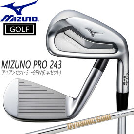 ミズノプロ MIZUNO PRO 243 アイアンセット Dynamic Gold 120 スチールシャフト 5～9PW(6本セット) ゴルフ クラブ