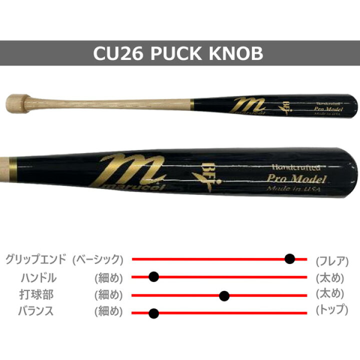 楽天市場】マルチ marucci マルーチ 硬式木製バット こけしグリップ 