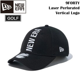 ニューエラ ゴルフ キャップ 9FORTY NEWERA GOLF LASOR PF VERTICAL ブラック 帽子