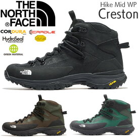 ザ ノース フェイス クレストン ハイク ミッド ウォータープルーフ TNF Creston Hike Mid WP 登山靴 アウトドアシューズ