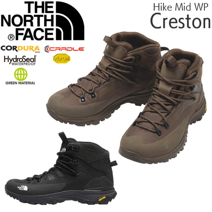 楽天市場】ザノースフェイス THE NORTH FACE CRESTON HIKE MID WP 